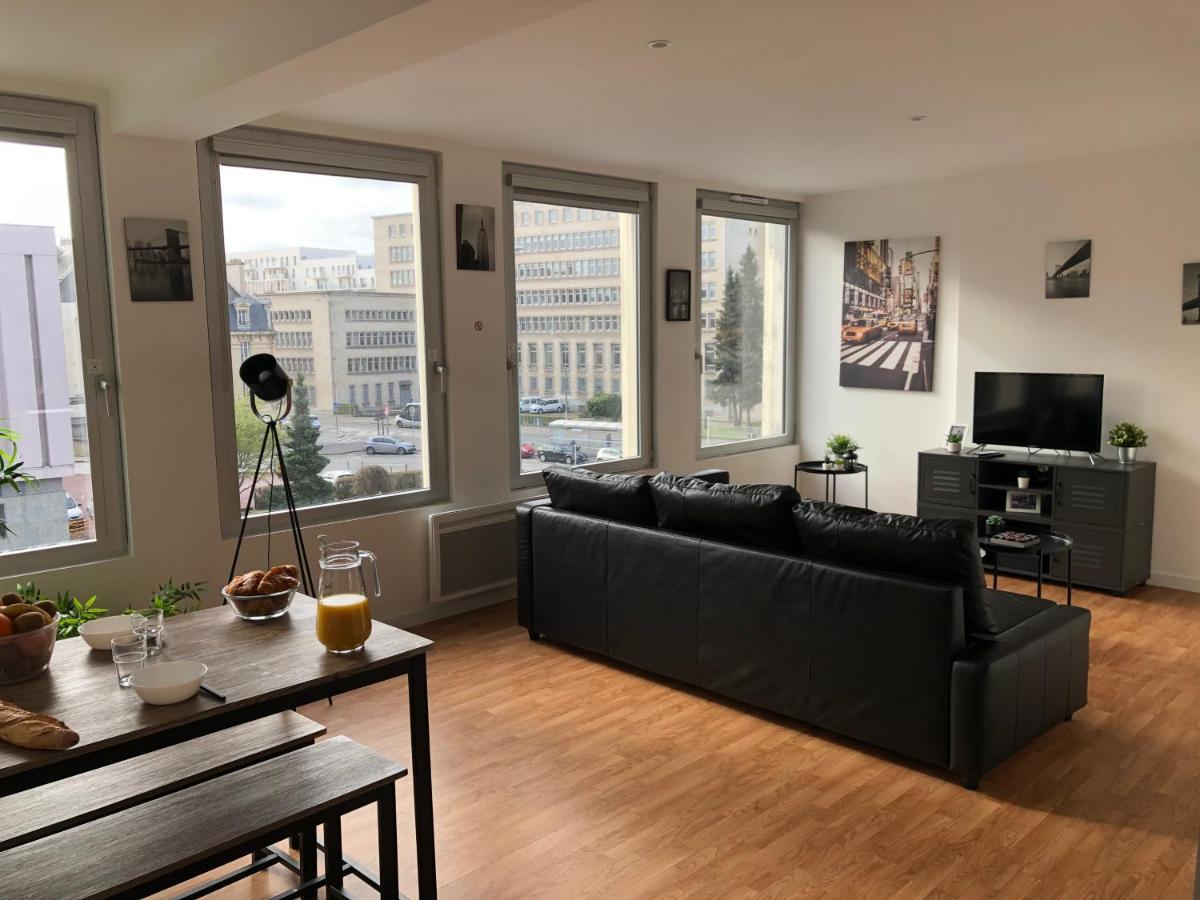 Hyper Centre - Wifi Fibre Gratuit - Jergweloh - Le New Yorkais Apartment Кан Екстериор снимка