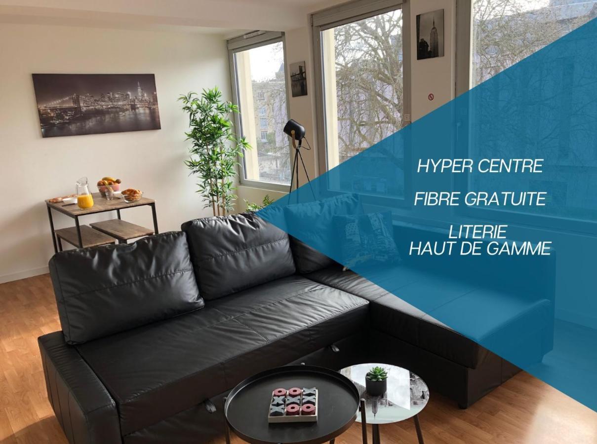 Hyper Centre - Wifi Fibre Gratuit - Jergweloh - Le New Yorkais Apartment Кан Екстериор снимка
